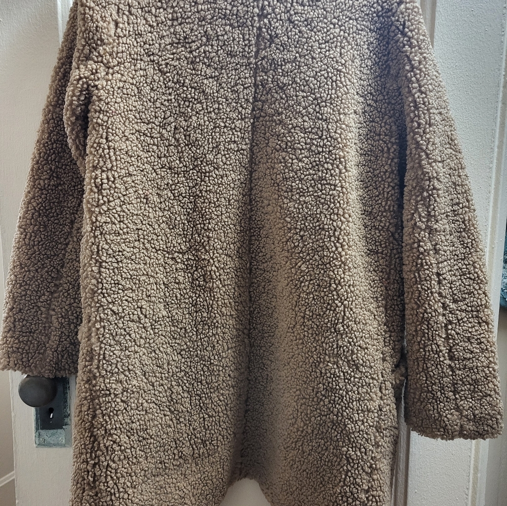 NWOT Timing Teddy Sherpa Coat - Picture 3 of 4